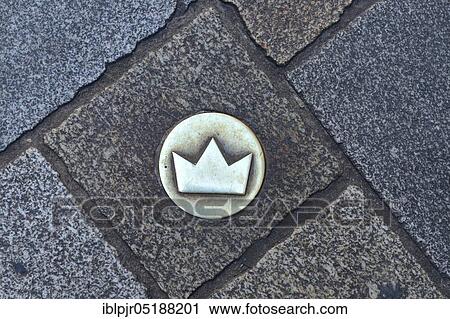 Bratislava, royal road, coronation road, road sign in the form of a golden crown, Slovakia, Europe View Large Photo Image Stock Image - Bratislava, royal road, coronation road, road sign in the form of a golden crown, Slovakia, Europe. Fotosearch
