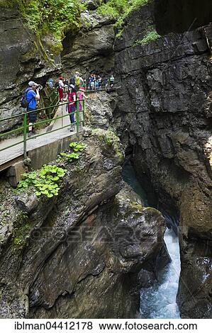 Stock Photo - Breitachklamm, gorge, Oberstdorf, Oberallgäu, Allgäu, Swabia, Bavaria, Germany, Europe. Fotosearch