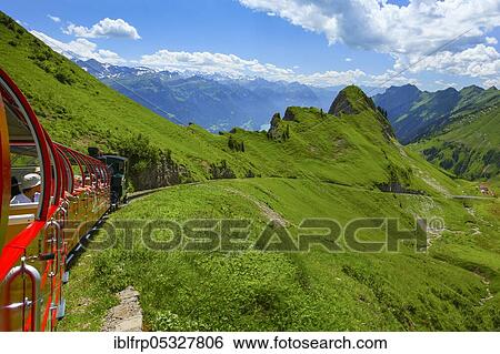 Stock Photograph - Brienz Rothorn Railway, Bern, Bernese Oberland, Switzerland, Europe. Fotosearch