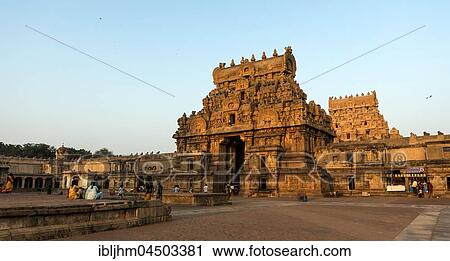 Brihadeeswarar Temple, Gopuram or gate tower, Thanjavur, Tamil Nadu, India, Asia View Large Photo Image Stock Image - Brihadeeswarar Temple, Gopuram or gate tower, Thanjavur, Tamil Nadu, India, Asia. Fotosearch