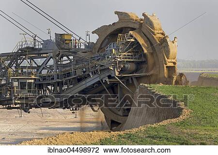 Bucket wheel excavator, lignite opencast mine Garzweiler, North Rhine-Westphalia, Germany, Europe View Large Photo Image Stock Image - Bucket wheel excavator, lignite opencast mine Garzweiler, North Rhine-Westphalia, Germany, Europe. Fotosearch