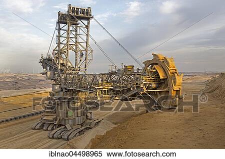 Bucket wheel excavator, lignite opencast mine Garzweiler, North Rhine-Westphalia, Germany, Europe View Large Photo Image Stock Photography - Bucket wheel excavator, lignite opencast mine Garzweiler, North Rhine-Westphalia, Germany, Europe. Fotosearch