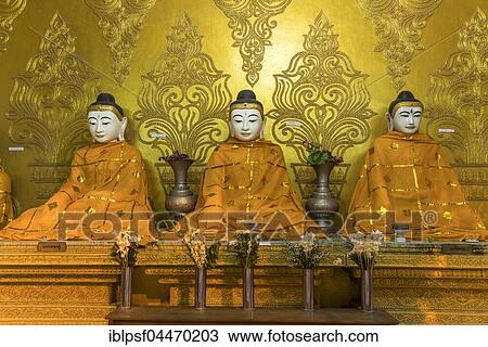 Buddha statues, Shwemokhtaw Pagoda, Pathein, Myanmar, Asia View Large Photo Image Stock Image - Buddha statues, Shwemokhtaw Pagoda, Pathein, Myanmar, Asia. Fotosearch