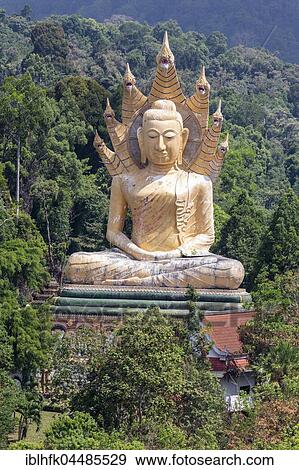 Stock Photo - Buddhavas Arena, Wat Bang Riang, Buddhist temple complex, Phang-Nga, Thailand, Asia. Fotosearch