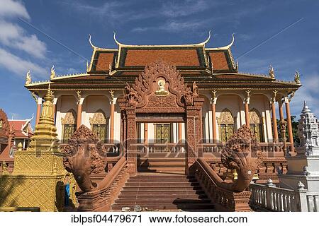 Buddhist temple Wat Pothiyaram or Wat Chash, Phnom Penh, Cambodia, Asia View Large Photo Image Stock Image - Buddhist temple Wat Pothiyaram or Wat Chash, Phnom Penh, Cambodia, Asia. Fotosearch