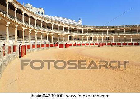 Bullring, Plaza de Toros de Ronda, Ronda, Malaga Province, Andalusia, Spain, Europe View Large Photo Image Stock Image - Bullring, Plaza de Toros de Ronda, Ronda, Malaga Province, Andalusia, Spain, Europe. Fotosearch