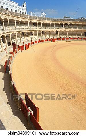 Bullring, Plaza de Toros de Ronda, Ronda, Malaga Province, Andalusia, Spain, Europe View Large Photo Image Stock Image - Bullring, Plaza de Toros de Ronda, Ronda, Malaga Province, Andalusia, Spain, Europe. Fotosearch