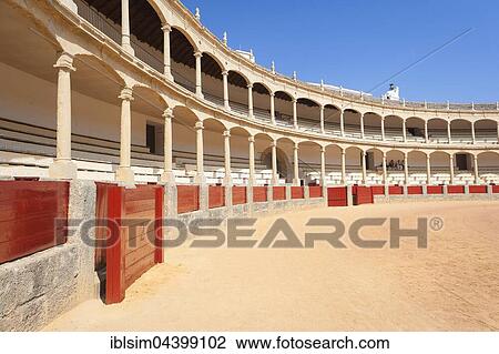 Bullring, Plaza de Toros de Ronda, Ronda, Malaga Province, Andalusia, Spain, Europe View Large Photo Image Stock Image - Bullring, Plaza de Toros de Ronda, Ronda, Malaga Province, Andalusia, Spain, Europe. Fotosearch