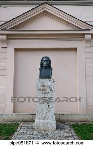Picture - Bust of Johann Sebastian Bach, Weimar, Thuringia, Germany, Europe. Fotosearch