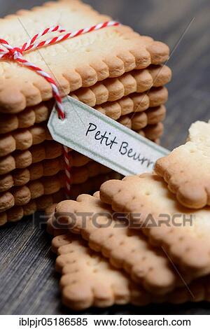Stock Photography - Butter biscuits, butter biscuits, petit beurre, France, Europe. Fotosearch