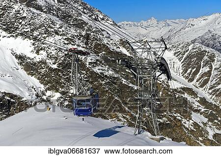 Cable car Spielboden Längfluh, above Saas-Fee, Valais, Switzerland, Europe View Large Photo Image Stock Photo - Cable car Spielboden Längfluh, above Saas-Fee, Valais, Switzerland, Europe. Fotosearch