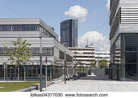 Stock Image - Campus Derendorf, HSD, University of Applied Sciences Düsseldorf, Düsseldorf, North Rhine-Westphalia, Germany, Europe. Fotosearch