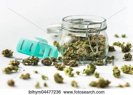Cannabis in a jar, medication box, alternative medicine View Large Photo Image Stock Photograph - Cannabis in a jar, medication box, alternative medicine. Fotosearch