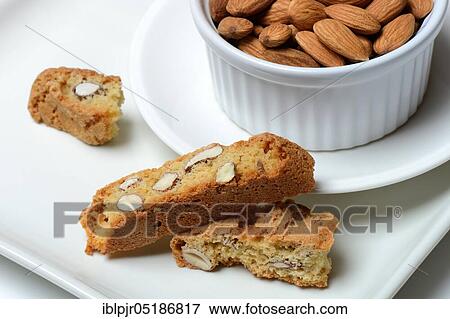 Cantucci and bowl of almonds, cantuccini, almond biscuits from Tuscany, Italy, Europe View Large Photo Image Stock Photo - Cantucci and bowl of almonds, cantuccini, almond biscuits from Tuscany, Italy, Europe. Fotosearch