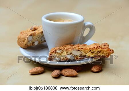 Cantucci and cup of espresso, cantuccini, almond biscuits from Tuscany, Italy, Europe View Large Photo Image Stock Photo - Cantucci and cup of espresso, cantuccini, almond biscuits from Tuscany, Italy, Europe. Fotosearch