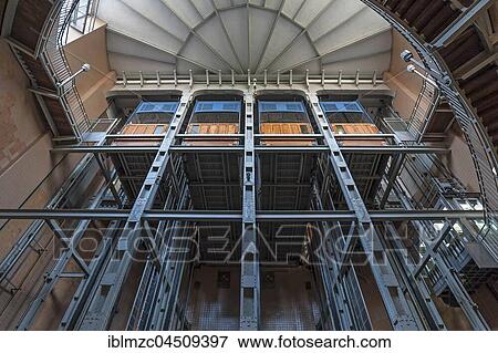 Car lifts, old Elbe tunnel, Hamburg, Germany, Europe View Large Photo Image Stock Photo - Car lifts, old Elbe tunnel, Hamburg, Germany, Europe. Fotosearch