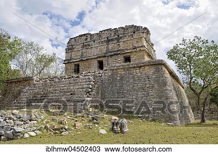 Casa Colorada, Red House, historic Mayan city of Chichen Itza, Piste, Yucatan, Mexico, Central America View Large Photo Image Stock Image - Casa Colorada, Red House, historic Mayan city of Chichen Itza, Piste, Yucatan, Mexico, Central America. Fotosearch