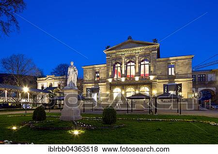 Stock Photo - Casino at twilight, Bad Kissingen District, Lower Franconia, Bavaria, Germany, Europe. Fotosearch