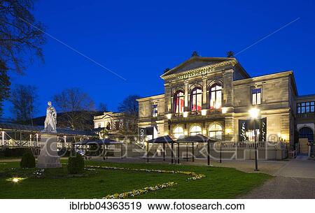 Casino at twilight, Bad Kissingen District, Lower Franconia, Bavaria, Germany, Europe View Large Photo Image Stock Photo - Casino at twilight, Bad Kissingen District, Lower Franconia, Bavaria, Germany, Europe. Fotosearch
