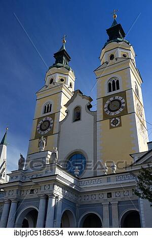 Picture - Cathedral, cathedral square, Brixen im Eisacktal, South Tyrol, Alto Adige, Italy, Europe. Fotosearch