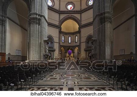 Stock Photograph - Cathedral of Santa Maria del Fiore, Interior, Florence, Tuscany, Italy, Europe. Fotosearch