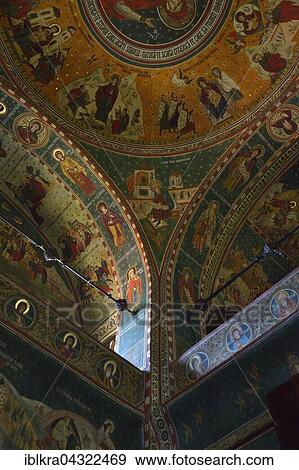 Cathedral of St. Peter and Paul, ceiling frescoes, interior, Constanța, Romania, Europe View Large Photo Image Stock Photo - Cathedral of St. Peter and Paul, ceiling frescoes, interior, Constanța, Romania, Europe. Fotosearch