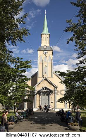 Cathedral, Tromsø Domkirke, Tromso, Norway, Europe View Large Photo Image Stock Photo - Cathedral, Tromsø Domkirke, Tromso, Norway, Europe. Fotosearch