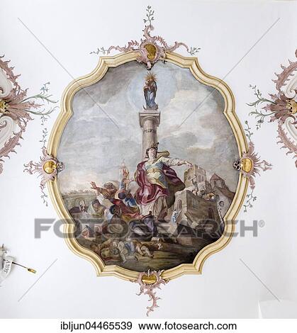 Ceiling fresco, destruction of the synagogue in 1919, Saint Cassian Parish Church, Regensburg, Upper Palatinate, Bavaria, Germany, Europe View Large Photo Image Stock Photo - Ceiling fresco, destruction of the synagogue in 1919, Saint Cassian Parish Church, Regensburg, Upper Palatinate, Bavaria, Germany, Europe. Fotosearch