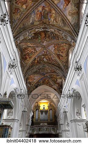 Ceiling vault with organ loft, Cathedral of San Bartolomeo, Lipari town, Lipari, Aeolian Islands, Sicily, Italy, Europe View Large Photo Image Stock Photo - Ceiling vault with organ loft, Cathedral of San Bartolomeo, Lipari town, Lipari, Aeolian Islands, Sicily, Italy, Europe. Fotosearch