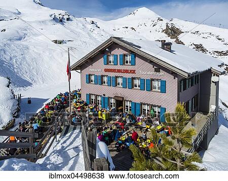 Stock Photo - Chalet Grindelwaldblick, Eiger, Interlaken-Oberhasli, Bernese Oberland, Canton of Bern, Switzerland, Europe. Fotosearch