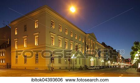 Chamber of Industry and Commerce at dusk, former prince's palace, Wilhelmstraße or Wiesbadener Rue, Wiesbaden, Hesse, Germany, Europe View Large Photo Image Stock Photograph - Chamber of Industry and Commerce at dusk, former prince's palace, Wilhelmstraße or Wiesbadener Rue, Wiesbaden, Hesse, Germany, Europe. Fotosearch