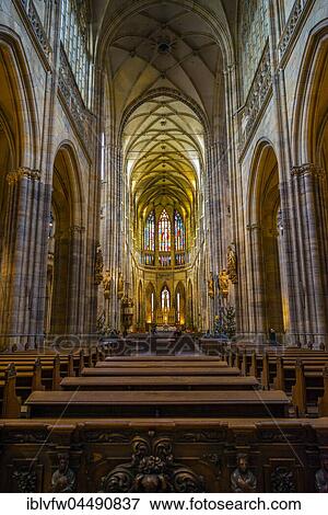 Chancel, apse, Gothic St. Vitus Cathedral, St. Vitus Cathedral, Indoors, Prague Castle, Hradčany, Prague, Bohemia, Czech Republic, Europe View Large Photo Image Stock Photo - Chancel, apse, Gothic St. Vitus Cathedral, St. Vitus Cathedral, Indoors, Prague Castle, Hradčany, Prague, Bohemia, Czech Republic, Europe. Fotosearch