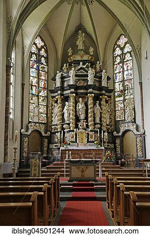 Chancel with altar by Wilhelm Spliethoven, Kloster Oelinghausen, Herdringen, Sauerland, North Rhine-Westphalia, Germany, Europe View Large Photo Image Picture - Chancel with altar by Wilhelm Spliethoven, Kloster Oelinghausen, Herdringen, Sauerland, North Rhine-Westphalia, Germany, Europe. Fotosearch