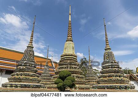 Chedi in Buddhist temple complex Wat Pho, Bangkok, Thailand, Asia View Large Photo Image Stock Image - Chedi in Buddhist temple complex Wat Pho, Bangkok, Thailand, Asia. Fotosearch