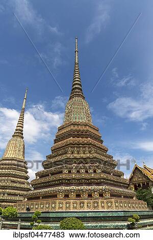 Chedi in Buddhist temple complex Wat Pho, Bangkok, Thailand, Asia View Large Photo Image Stock Image - Chedi in Buddhist temple complex Wat Pho, Bangkok, Thailand, Asia. Fotosearch