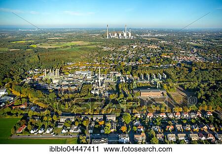 Stock Image - Chemical plant Ineos Phenol, machine hall Zweckel, Gladbeck, Ruhr district, North Rhine-Westphalia, Germany, Europe. Fotosearch