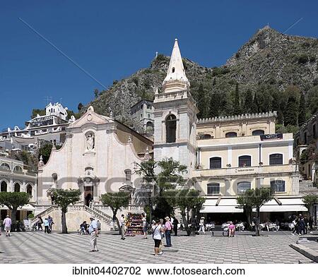 Church of San Giuseppe, Taormina, Sicily, Italy, Europe View Large Photo Image Stock Image - Church of San Giuseppe, Taormina, Sicily, Italy, Europe. Fotosearch