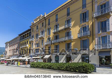 Stock Image - City center, Como, Como Lake, Como Province, Lombardy, Italy, Europe. Fotosearch