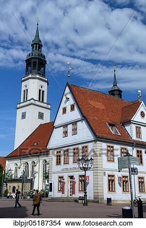 City church and old town hall, Celle, Lower Saxony, Germany, Europe View Large Photo Image Picture - City church and old town hall, Celle, Lower Saxony, Germany, Europe. Fotosearch