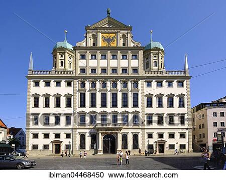 City Hall, Augsburg, Swabia, Bavaria, Germany, Europe View Large Photo Image Stock Image - City Hall, Augsburg, Swabia, Bavaria, Germany, Europe. Fotosearch