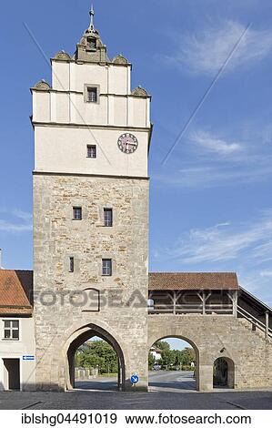City wall with Nördlinger Gate, Dinkelsbühl, Middle Franconia, Bavaria, Germany, Europe View Large Photo Image Stock Photo - City wall with Nördlinger Gate, Dinkelsbühl, Middle Franconia, Bavaria, Germany, Europe. Fotosearch