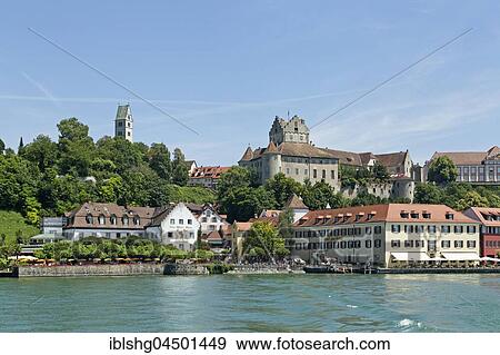 Cityscape Meersburg, Lake Constance, Baden-Württemberg, Germany, Europe View Large Photo Image Stock Photo - Cityscape Meersburg, Lake Constance, Baden-Württemberg, Germany, Europe. Fotosearch