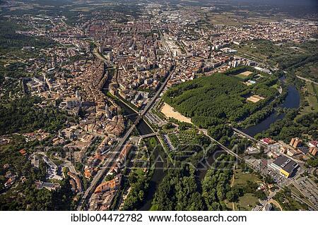 Cityscape, Onyar river flows into Ter river, Girona province, Costa Brava, Spain, Europe View Large Photo Image Stock Image - Cityscape, Onyar river flows into Ter river, Girona province, Costa Brava, Spain, Europe. Fotosearch