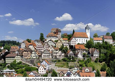 Cityscape with Castle Altensteig, Altensteig, German Framework Road, Black Forest, Baden-Württemberg, Germany, Europe View Large Photo Image Stock Image - Cityscape with Castle Altensteig, Altensteig, German Framework Road, Black Forest, Baden-Württemberg, Germany, Europe. Fotosearch