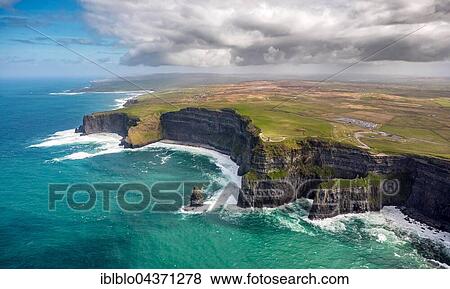 Cliffs of Moher, O'Brian's Tower, Lookout Tower on the Cliffs of Moher, rocky coastline, cliffs, County Clare, County Clare, Ireland, Europe View Large Photo Image Stock Photo - Cliffs of Moher, O'Brian's Tower, Lookout Tower on the Cliffs of Moher, rocky coastline, cliffs, County Clare, County Clare, Ireland, Europe. Fotosearch