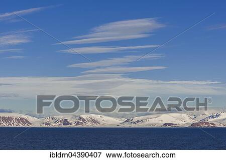 Coastline, cirrus fibratus clouds, Svalbard, Spitsbergen, Norway, Europe View Large Photo Image Stock Photo - Coastline, cirrus fibratus clouds, Svalbard, Spitsbergen, Norway, Europe. Fotosearch