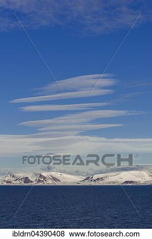 Coastline, cirrus fibratus clouds, Svalbard, Spitsbergen, Norway, Europe View Large Photo Image Stock Photo - Coastline, cirrus fibratus clouds, Svalbard, Spitsbergen, Norway, Europe. Fotosearch