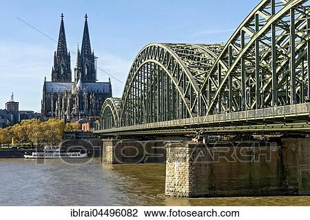 Cologne Cathedral, River Rhine, Hohenzollern Bridge, Cologne, North Rhine-Westphalia, Germany, Europe View Large Photo Image Stock Image - Cologne Cathedral, River Rhine, Hohenzollern Bridge, Cologne, North Rhine-Westphalia, Germany, Europe. Fotosearch