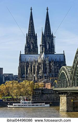 Cologne Cathedral, River Rhine, Hohenzollern Bridge, Cologne, North Rhine-Westphalia, Germany, Europe View Large Photo Image Stock Photograph - Cologne Cathedral, River Rhine, Hohenzollern Bridge, Cologne, North Rhine-Westphalia, Germany, Europe. Fotosearch