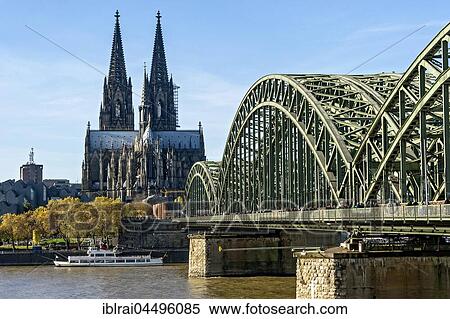 Cologne Cathedral, River Rhine, Hohenzollern Bridge, Cologne, North Rhine-Westphalia, Germany, Europe View Large Photo Image Stock Photography - Cologne Cathedral, River Rhine, Hohenzollern Bridge, Cologne, North Rhine-Westphalia, Germany, Europe. Fotosearch